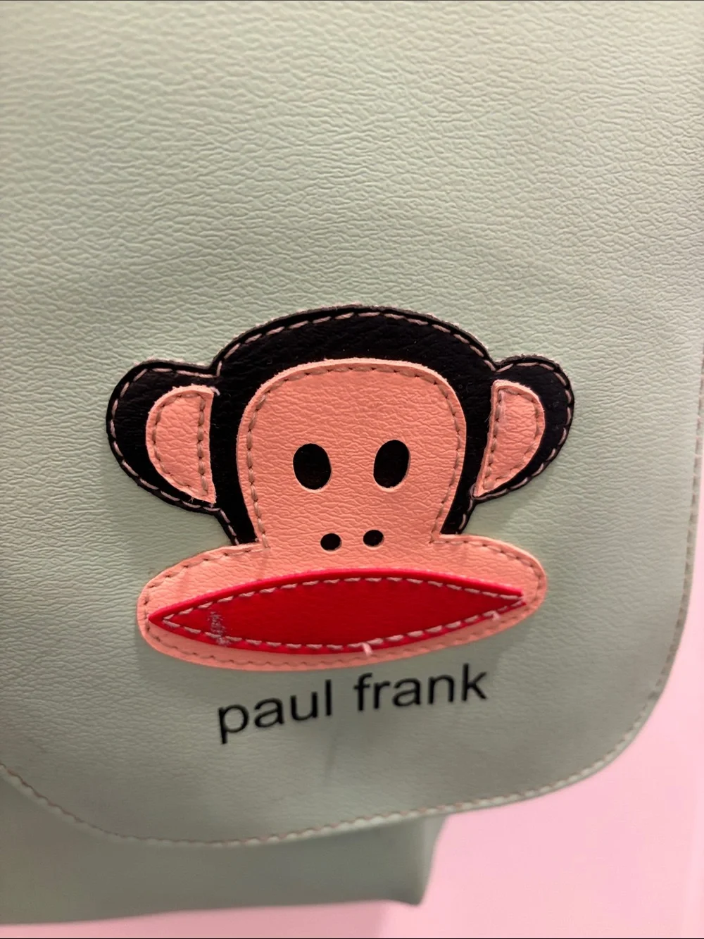 Vintage Paul Frank Messenger Bag Green & White